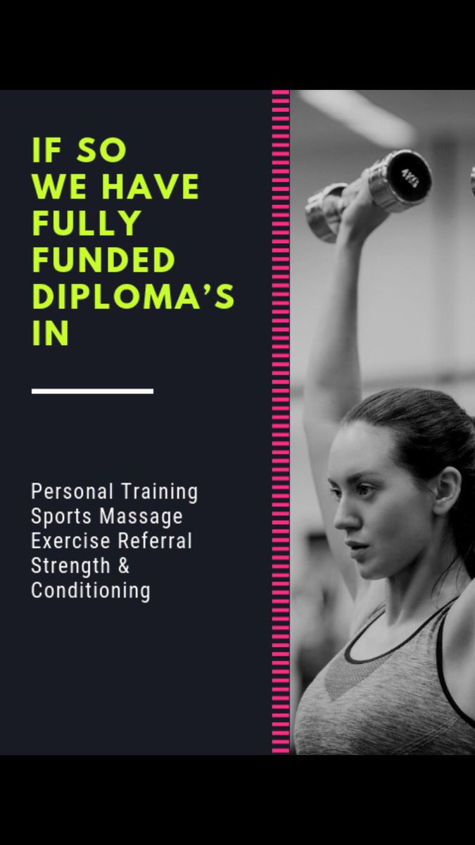 ts2liverpool's tweet photo. Fully funded diplomas available in:

Personal training
Spots massage
Exercise referral
Strength and conditioning

Dm for info! https://t.co/YkypiDvN0F