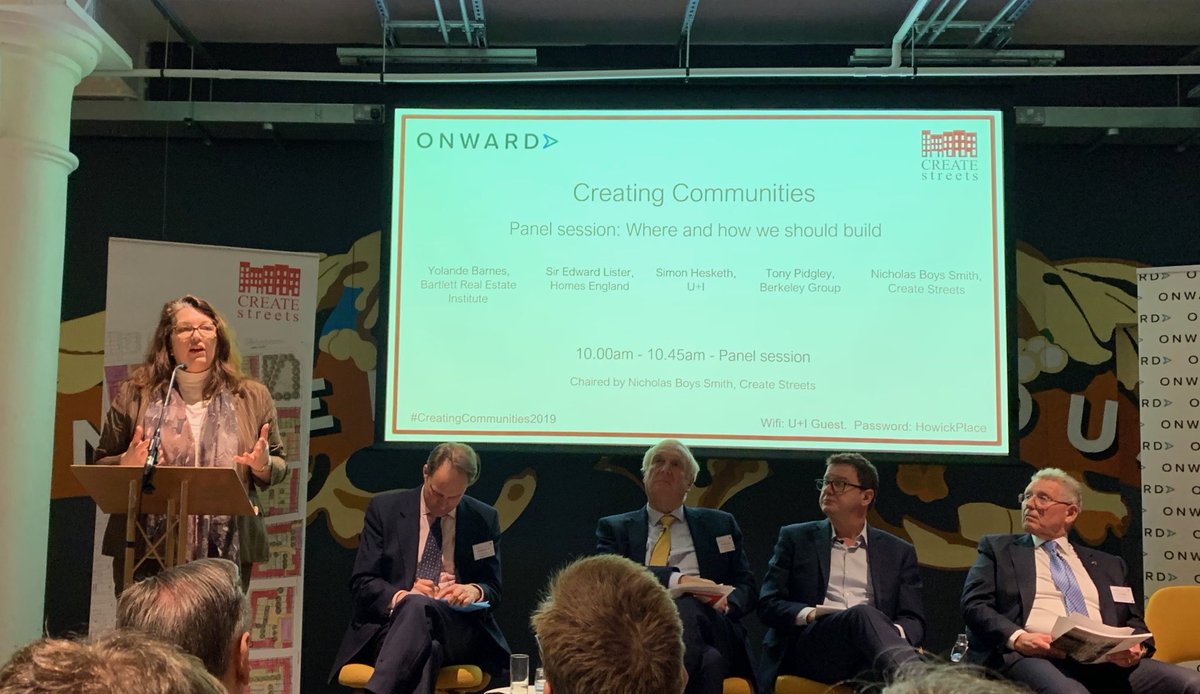 yimbyalliance's tweet photo. ‘People live in neighbourhoods – they don’t live in houses. We need to co-create with communities.’ @Yolande_Barnes #creatingcommunities2019 https://t.co/sITwJvWAcE