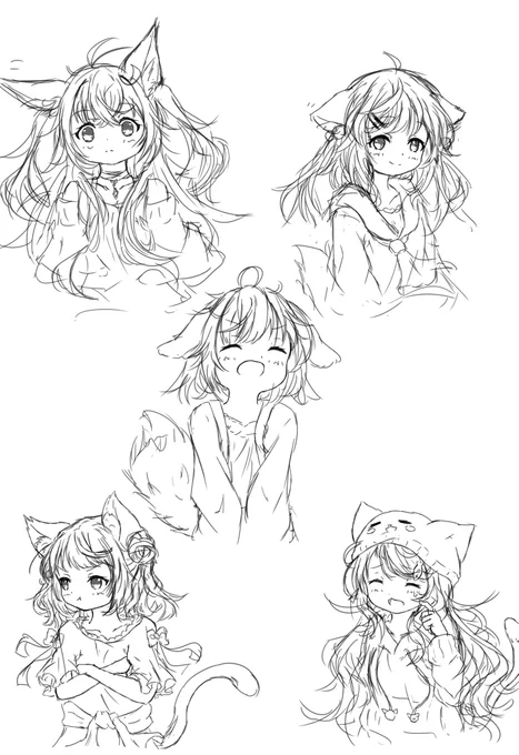 表情の描き分けのタグのやつ1～5! 