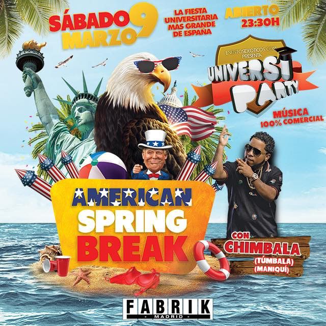 fabrikdiscoteca's tweet image. “RT” &amp;amp; ven gratis a #Universiparty Spring Break ✨ #sorteo