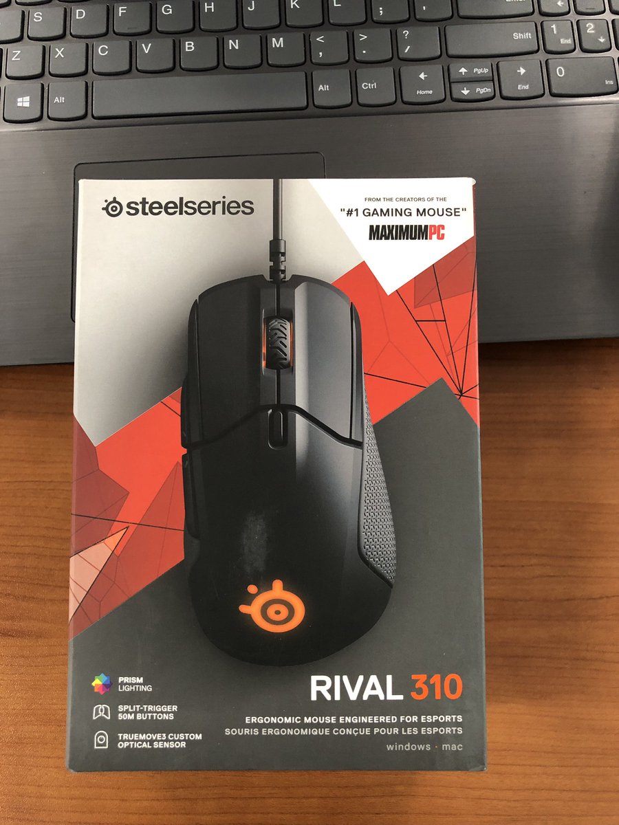 urbanbunny's tweet photo. Just picked up one of these bad boys 😎 first mouse that fits my hand properly 😁
#steelseries #rival310 https://t.co/byKYyNFUx6
