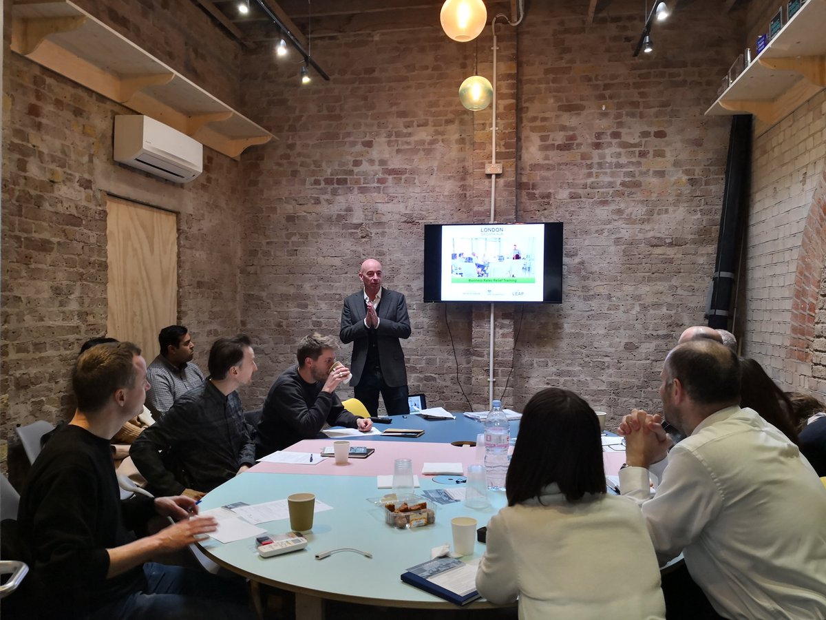EustonTown's tweet photo. Our CEO @pitkeathley is kicking off the @LDNGrowthHub
business rate relief workshop for workspace providers here at our coworking space @cmdncollective. This initiative is so vital for these spaces to continue to support the flourishing and growing SME community. #LDNGrowthHub https://t.co/a2HFFCYWxV