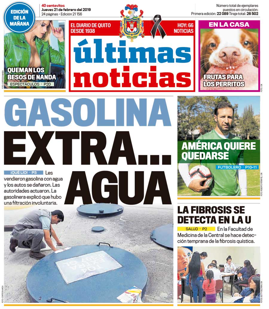 Prensa Ecuador Su Twitter Portada Ultimas Noticias Quito