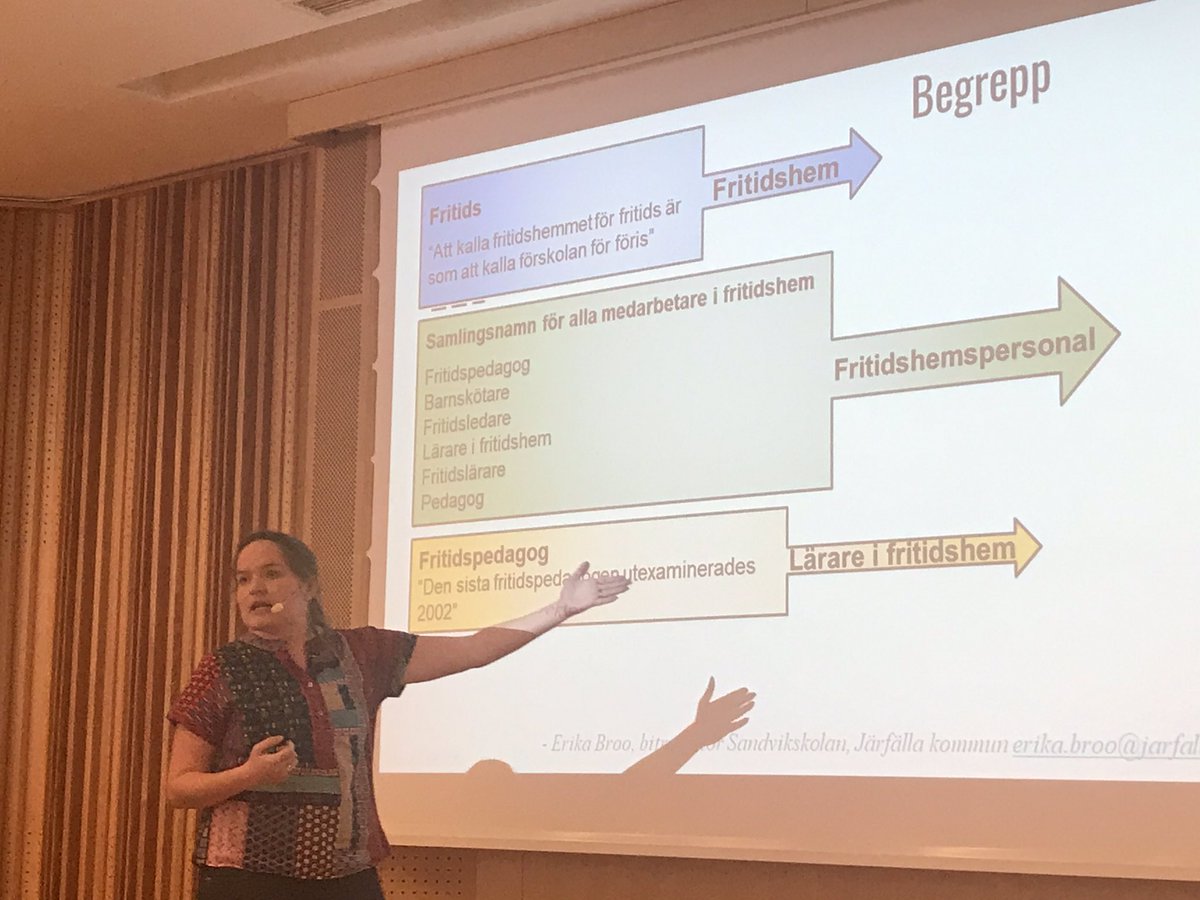 skandskol's tweet photo. Har vi koll på begreppen? Håller vi isär verksamhet och profession? @ErikaBroo #skandskol #fritidshem https://t.co/fy5UOd7b46