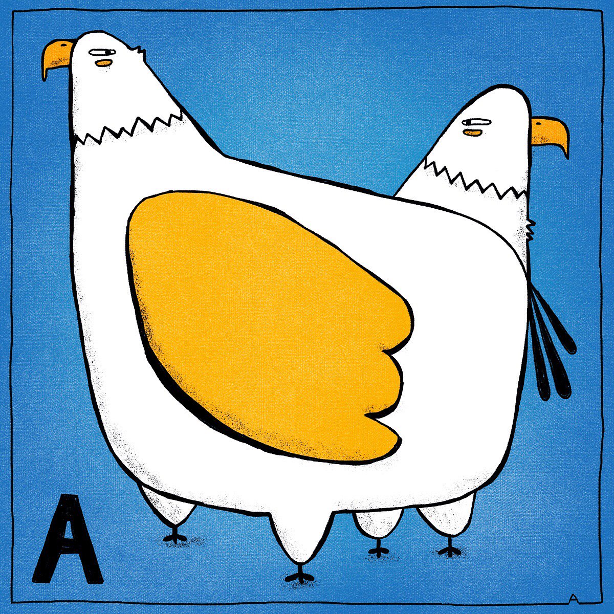 A - Asynchronous Aviators
#Alphabet of #asymmetrical #animals.