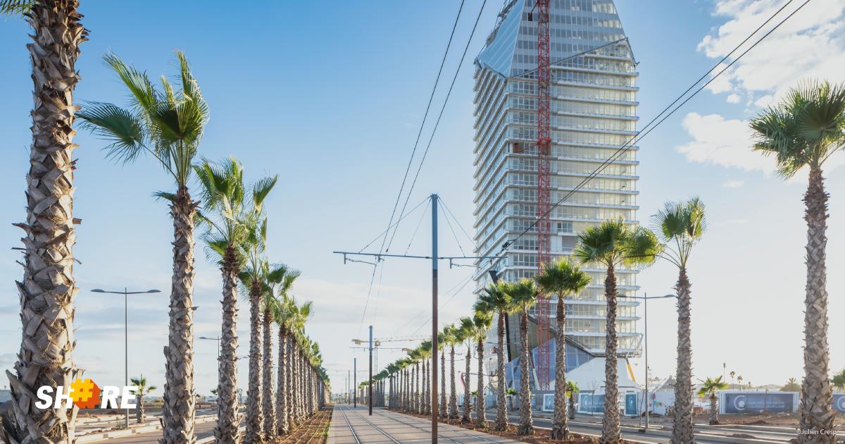 Bouygues_C's tweet photo. Elle s'inscrira dans le ciel de Casablanca au #Maroc. Réalisée par notre filiale #Bymaro, la tour #CFC va devenir le symbole du nouveau quartier de la ville dédié à la finance internationale #JeudiPhoto 📸 @JulienCRESP https://t.co/hK1WafdMiu https://t.co/kvxwl4s4vH