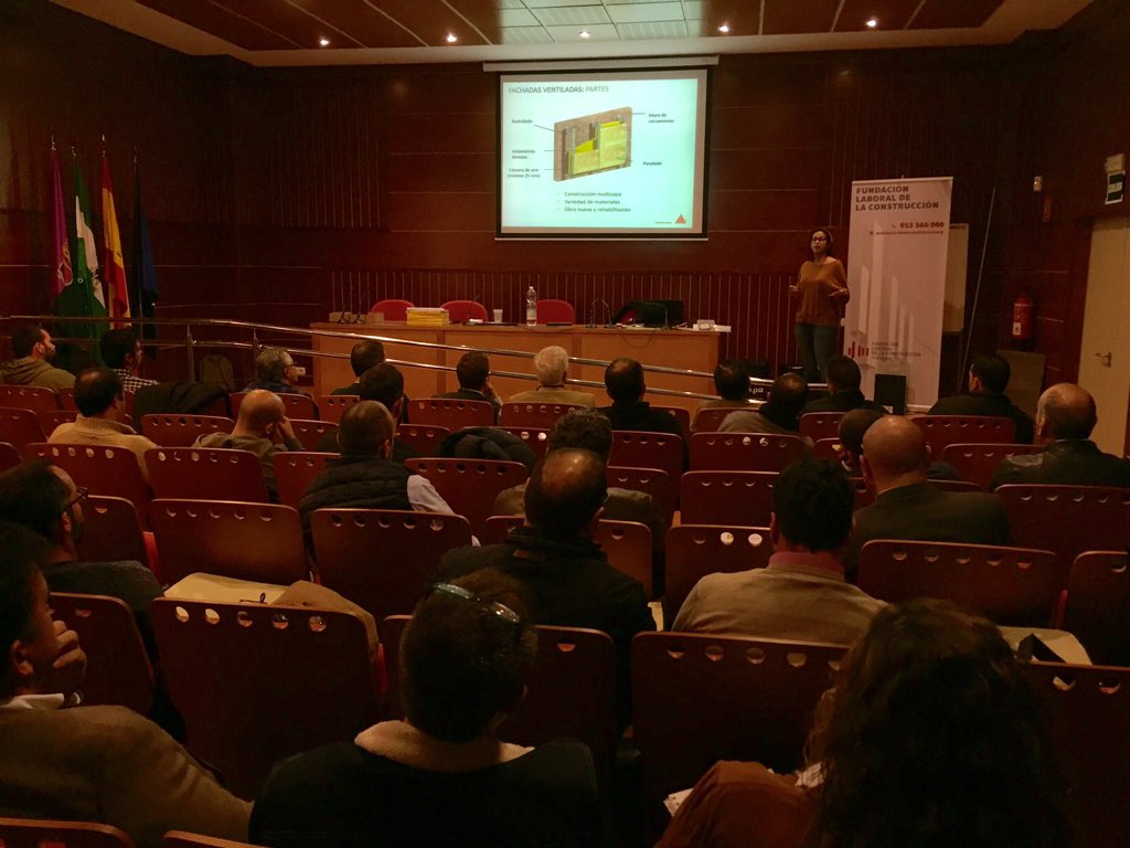 Jornadas tecnicas de Sika Tack Panel en Málaga, en colaboracion con la fundacion laboral de la construccion y Hilti, brillante presentación de nuestra tecnico Lourdes Pacheco <a href="/SikaSpain/">Sika España</a>,