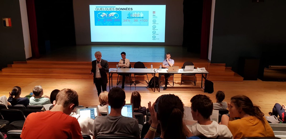 ESSEC_AP's tweet photo. #PreparingAnESSECFuture: Dr. Hugues Levecq, Dean of the #ESSECGlobalBBA and our Global BBA student ambassador, Alexandre Loo, sharing about the #ESSECExperience and #WHYESSEC with interest applicants applying via #FRENCHSESAME https://t.co/a9vsVCLDDL