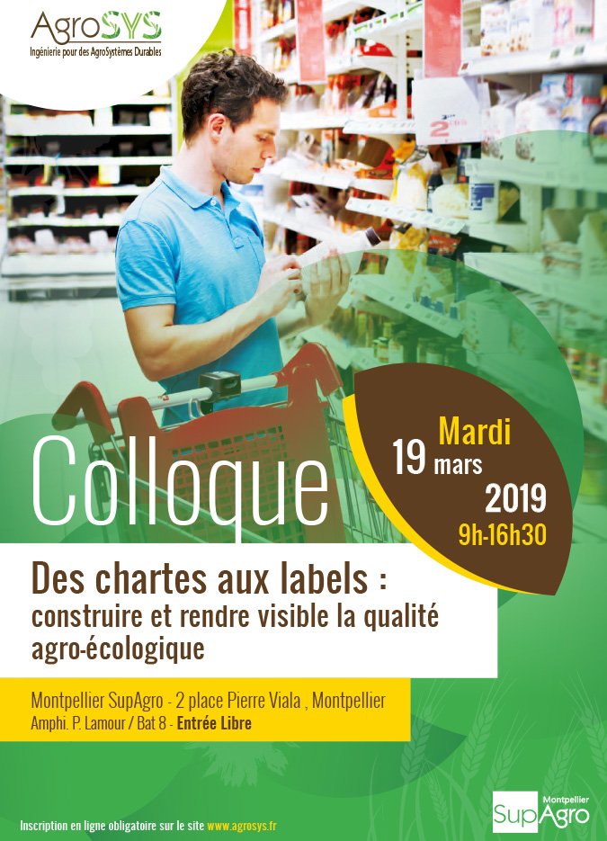 SarahClerquin's tweet photo. Hey @Archibald_AE ! le 19 mars aura lieu à Montpellier un colloque sur le thème “Des chartes aux labels : construire et rendre visible la qualité agroécologique ” organisé par la chaire AgroSYS de @Supagro. Les participants du Mooc #agroécologie peuvent être intéressés #MoocAE https://t.co/OvKCqrPUE4