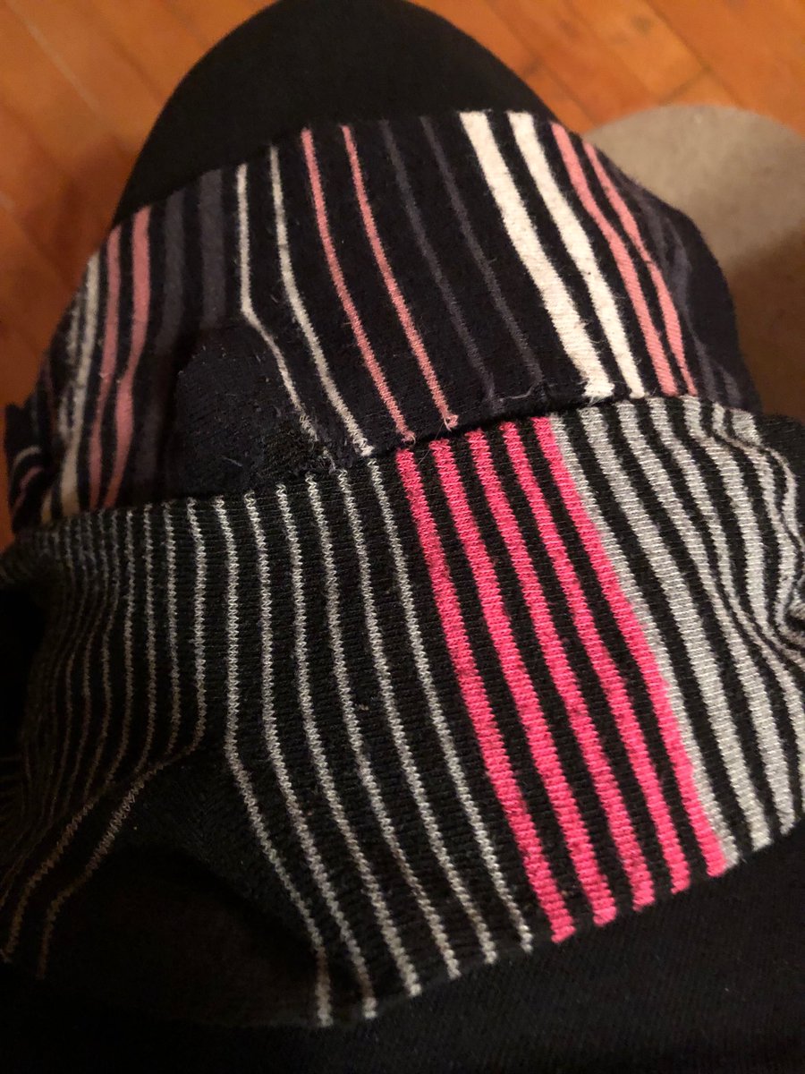 pgervia's tweet photo. Apparently I didn’t match up my socks real well after I did #laundry - good thing I have another pair just like this #funwithsocks #wellness #willImatchornot #orcourseIwill https://t.co/TCtgyiRWnI