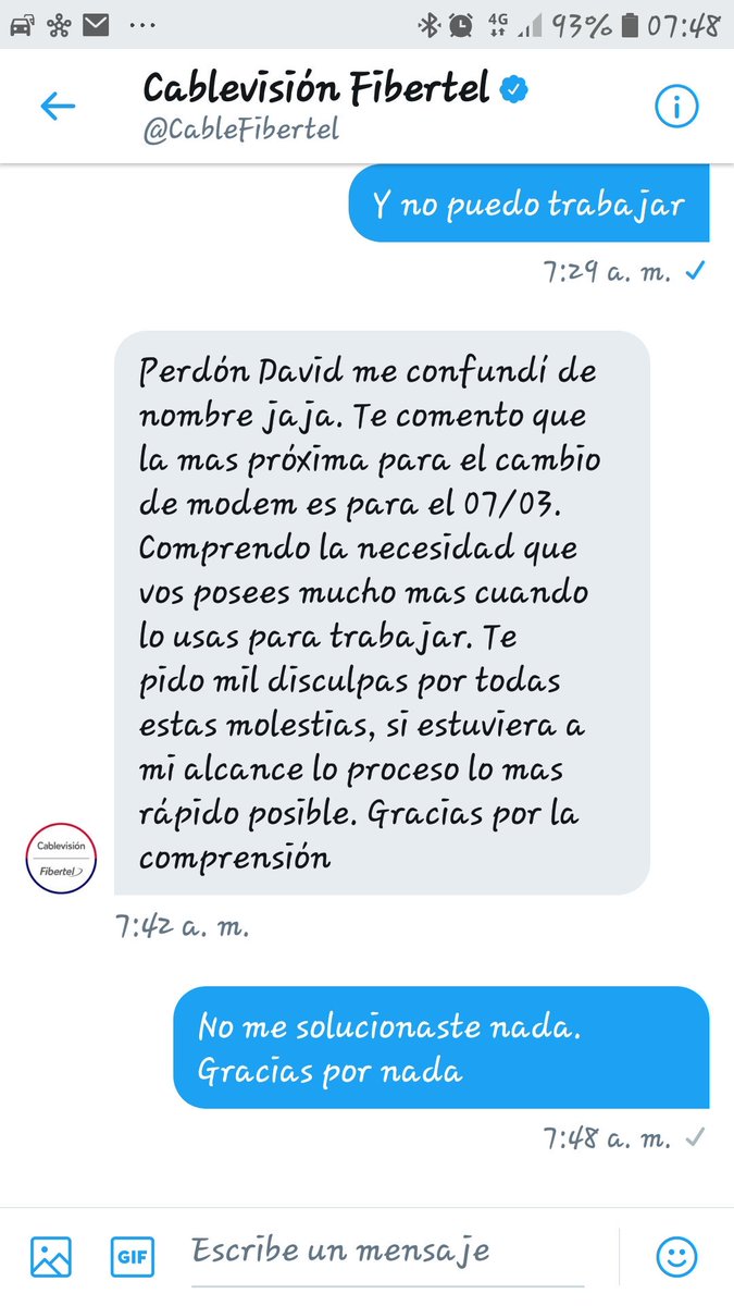 davideferreyra's tweet photo. @CableFibertel #fibertelverguenza https://t.co/PKgoBalf9O