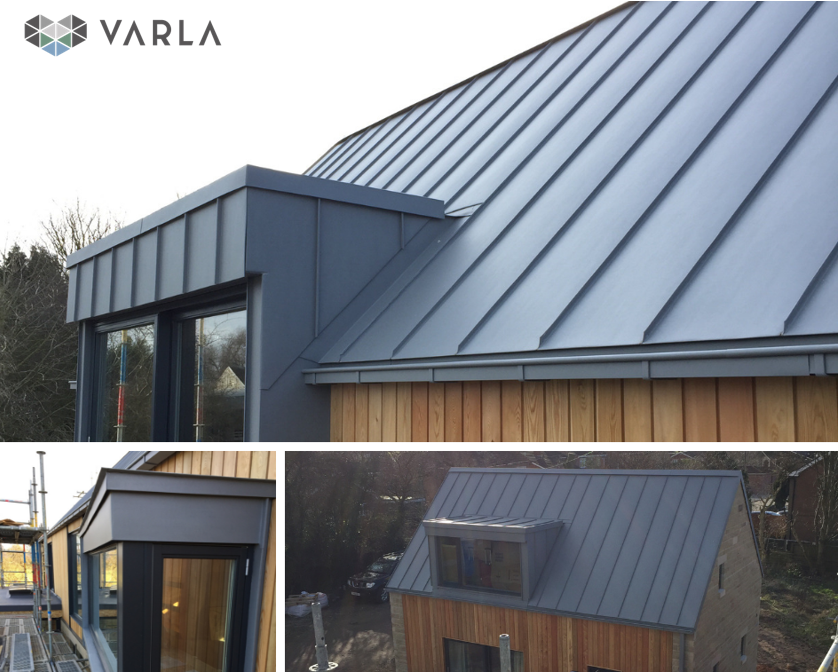 We recently completed installing Traditional Textures Zinc Patina Aluminium standing seam roofing at Sandhutton in North Yorkshire. #aluminium #roofing