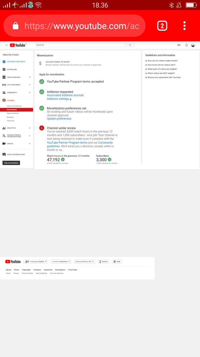 ElinaLizz69's tweet photo. @YouTube My Channel has reached +4,000 hours and has reached +1,000 subscribers, the status is still being reviewed and no decision has yet been made. Please review my channel immediately.

my channel : https://t.co/Y43Ld9xou1 https://t.co/zf8pM7ZNBe