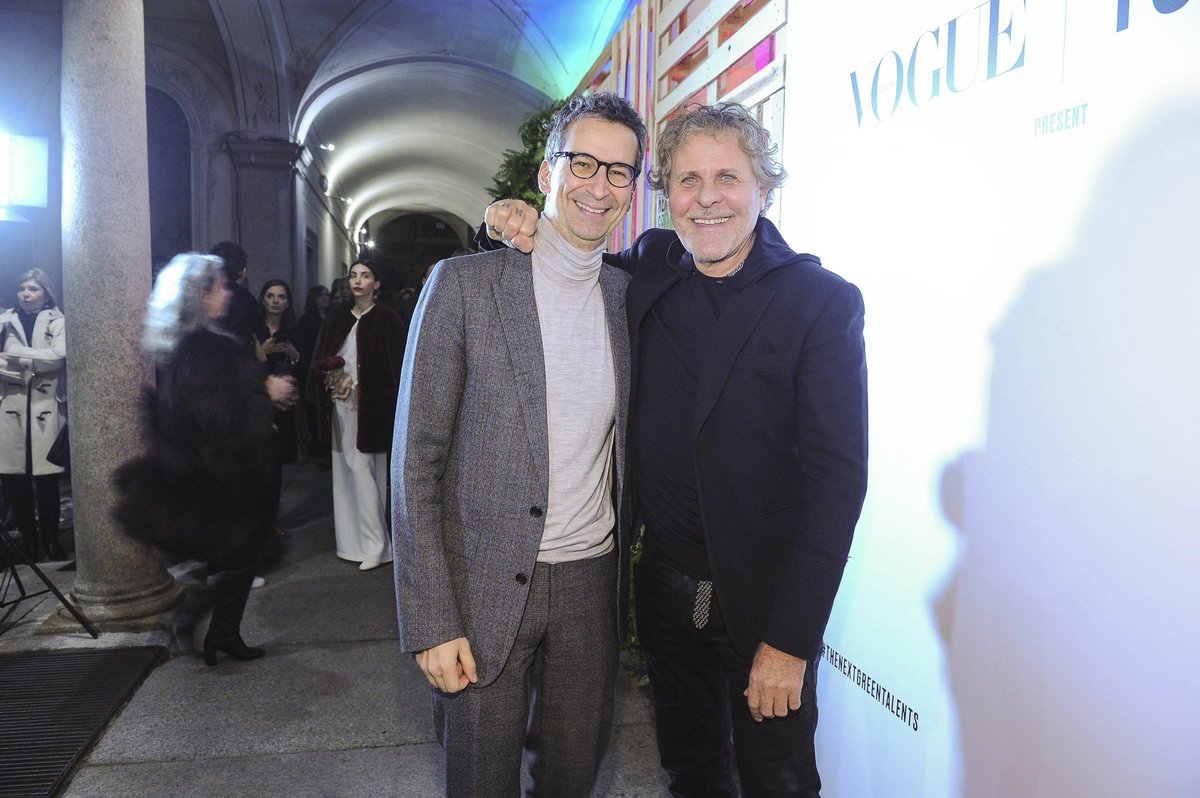 fmarchetti's tweet photo. Last night celebrating @yoox and @vogue_italia’s #TheNextGreenTalents, 7 emerging brands from across the world, united by the common patrimony of this one planet and a sense of responsibility to create innovatively and sustainably in order to protect it. #mfw #yoox #yooxygen https://t.co/n5t9fv8mRA