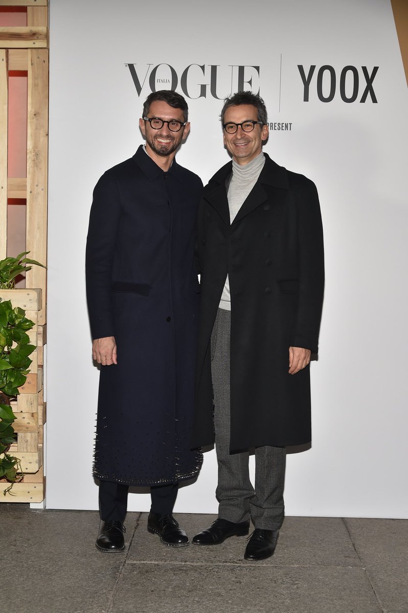 fmarchetti's tweet photo. Last night celebrating @yoox and @vogue_italia’s #TheNextGreenTalents, 7 emerging brands from across the world, united by the common patrimony of this one planet and a sense of responsibility to create innovatively and sustainably in order to protect it. #mfw #yoox #yooxygen https://t.co/n5t9fv8mRA