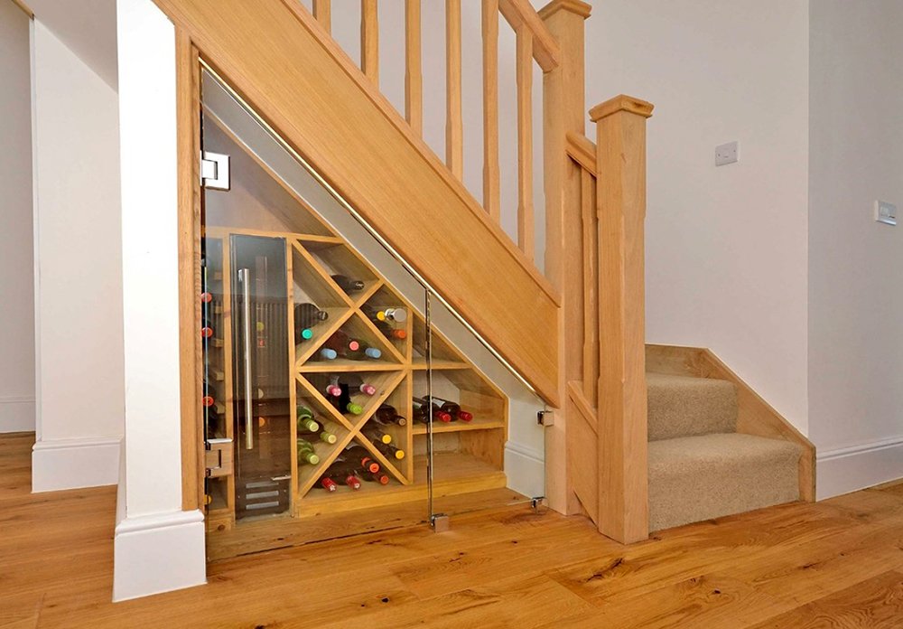 PearStairs's tweet photo. This clever #staircaseidea includes a design we created and innovative storage underneath for a #wine display https://t.co/k6MV2H6sE7 https://t.co/h9DYgcMBBF