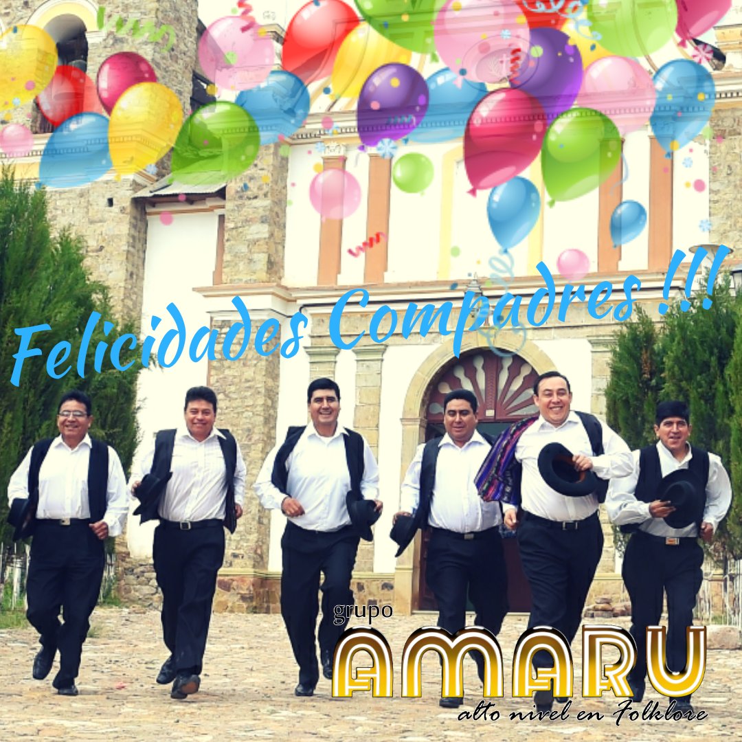 Amarubolivia's tweet photo. Nos vamos corriendo a festejar con nuestros queridos #compadres, un abrazo para todos ustedes y lo celebraremos este sábado 23 en Peña La Esquina. https://t.co/kFOist5kcg