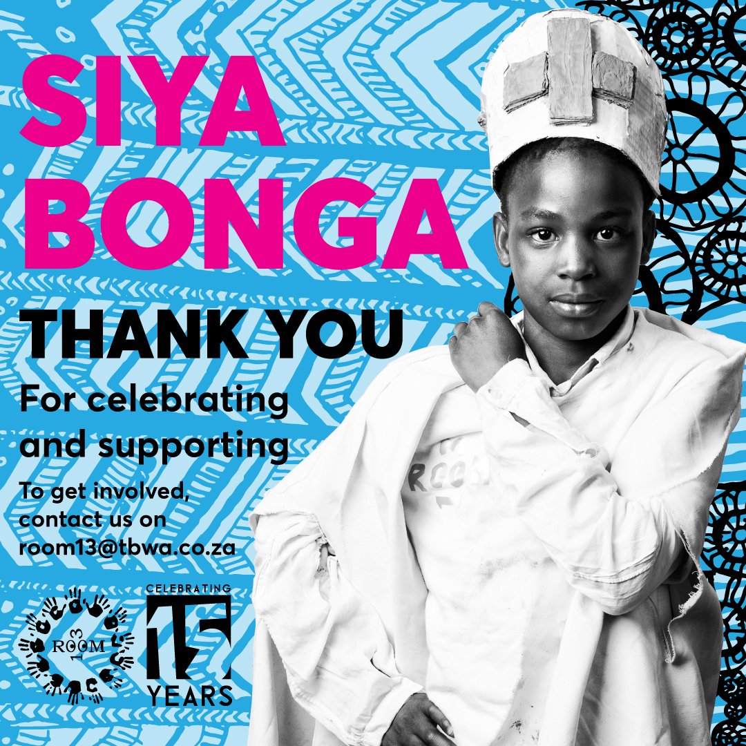 On behalf of all of us at Room 13 SA - we'd like to thank every one for coming to support! Yesterday was too beautiful! Thank you, Siyabonga!