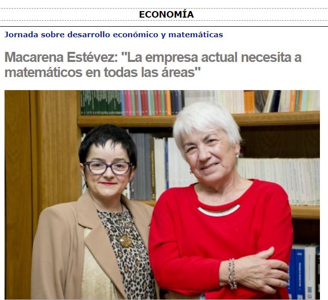 "Macarena Estévez: La empresa actual necesita a matemáticos en todas las áreas", vía <a href="/IbercampusES/">Ibercampus</a> en el ciclo de charlas de la <a href="/FundacionAreces/">FundaciónRamónAreces</a> "Desarrollo económico y matemáticas" #RSME #MyM
ibercampus.es/articulo.asp?i…