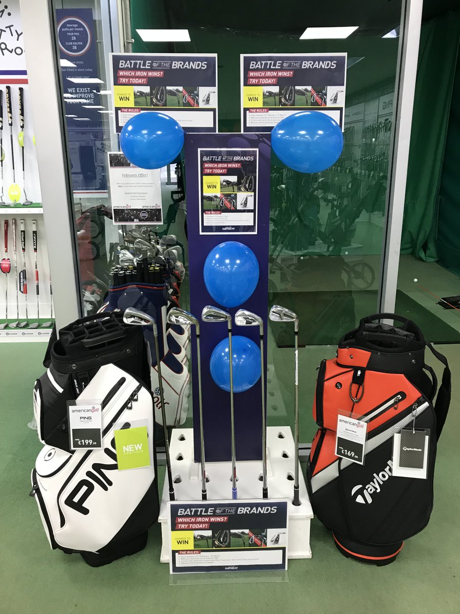 🚨 Battle of the Brands is BACK!! 🚨

Get yourself down to <a href="/AG_Bolton/">American Golf Bolton</a> and compare your irons to the latest products!

Give yourself a chance to win a FREE custom fitted set of irons!

Come down to store or get booked in!

Don't Miss Out!