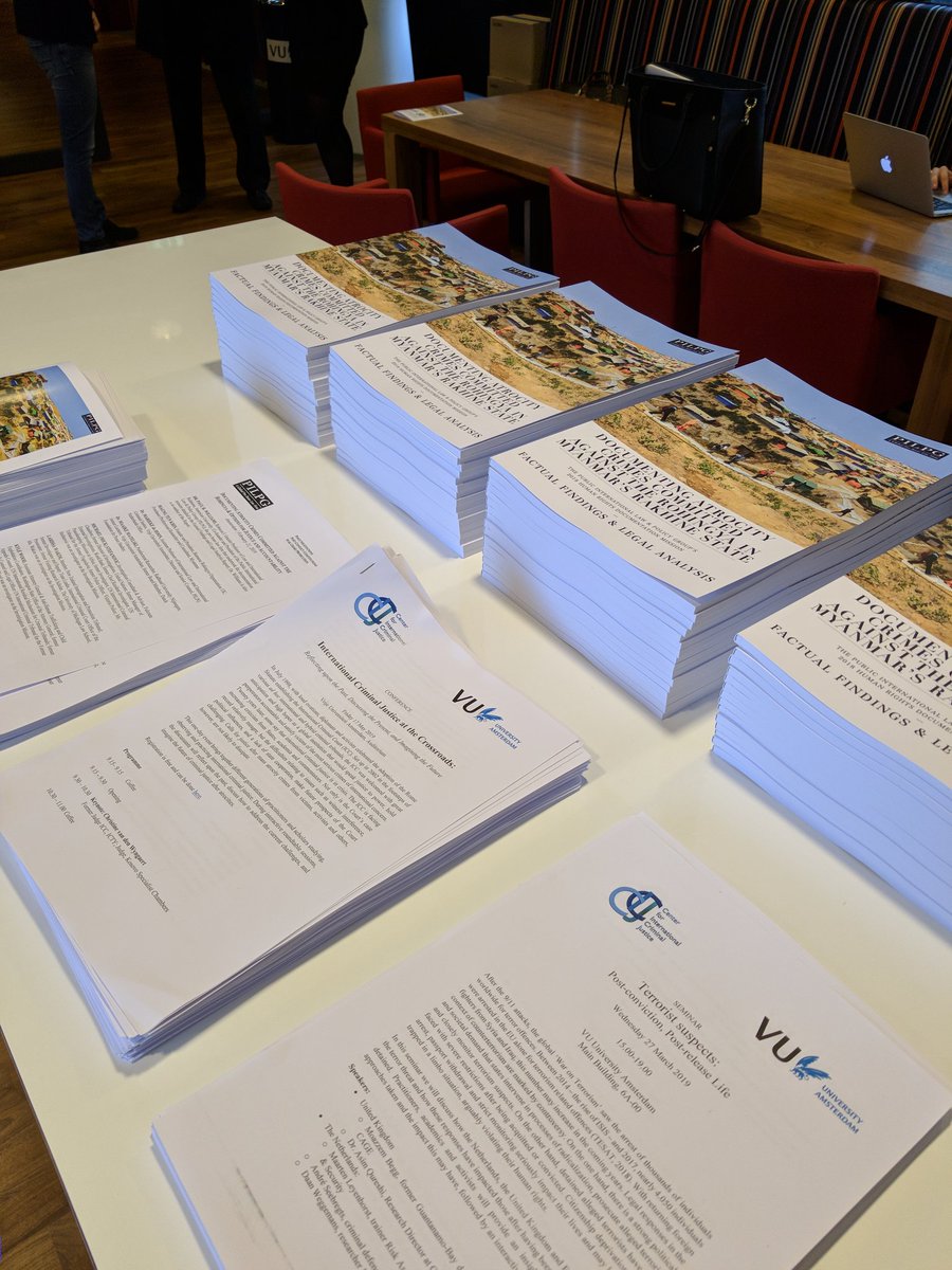 PILPG's tweet photo. Getting ready for today's event in #Amsterdam on documenting crimes against the #Rohingya and options for accountability! https://t.co/1LQy5ymkrT