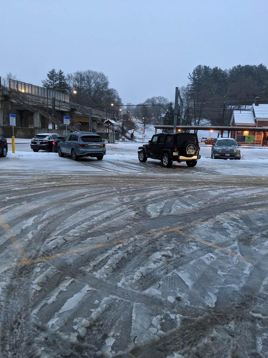 Dmaltz's tweet photo. @MBTA_CR not safe in Sharon. Someone is going to get hurt. https://t.co/zDO1s547ab