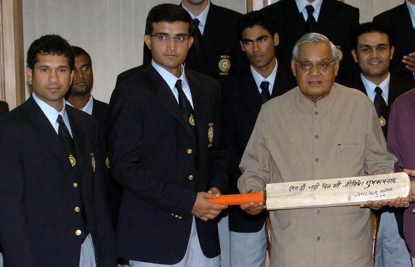 SudheenKulkarni's tweet photo. Ban #Pakistan from #WorldCup2019??

#BCCI, stop your jingoistic stupidity!

How I wish India today had a statesman like #Vajpayee ji. He green-signaled Indian cricket team's 2004 Pak tour with his message:

Khel hi nahi, Dil bhi jeetiye -Win not only the contest, but hearts too! https://t.co/3OWk2V6Kux