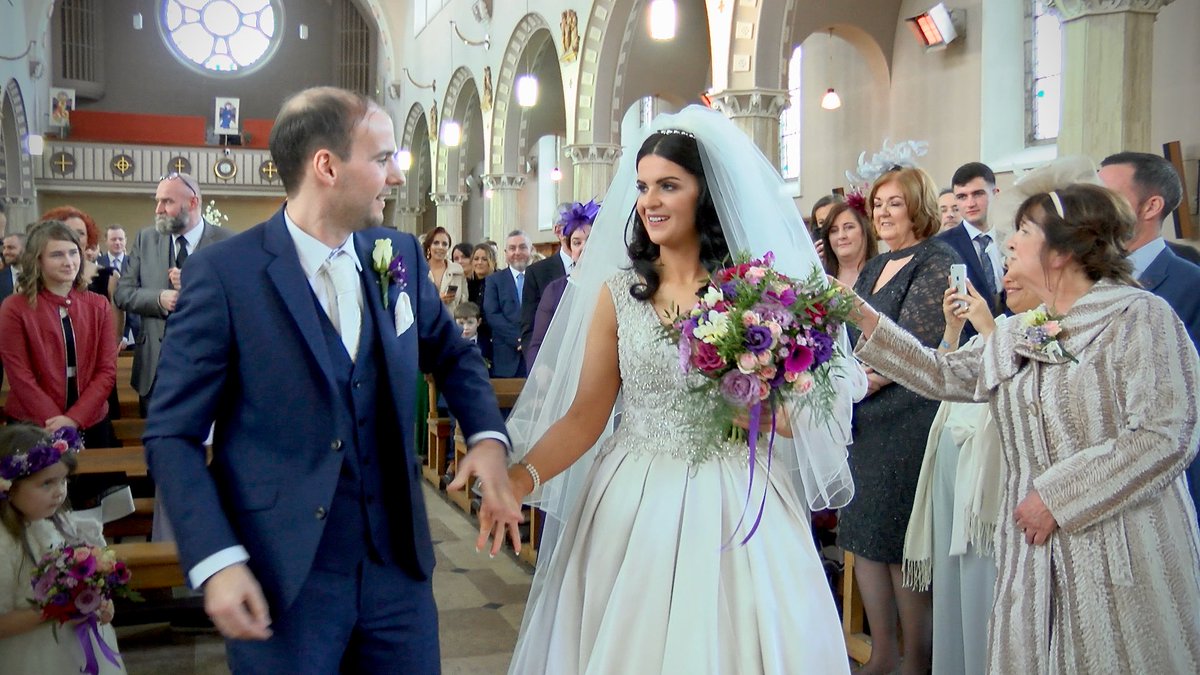 Michelle &amp; Rob’s wedding from Whitehall, Dublin. Video highlights to follow. #weddingvideography #weddingvideo #irishwedding #weddingdress