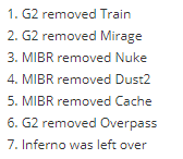 malekCSGO's tweet photo. la map sera inferno une map historiquement tres forte pour MIBR, G2 a montré du bon et du moins bon sur cette carte on va voir ce qu'il en est.

https://t.co/LkQFynO6n1 https://t.co/lwYzwl7oHh