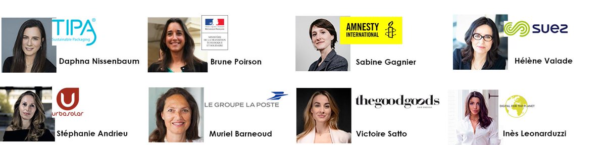 PRODURABLE's tweet image. ⭐️Let's put some light on our 8 #Women4Climate ! Eight powerful #speakers &amp;amp; #changemakers ! Elles donneront de leur voix les 9 &amp;amp; 10 avril prochains sur @PRODURABLE @suez @GroupeLaPoste 🌎⭐️