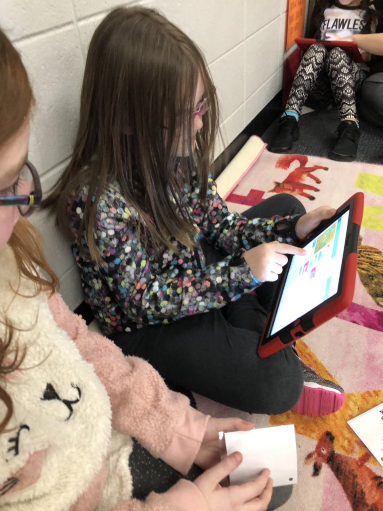 smalchow's tweet image. 3rd graders @PCSD_HC used pair programming along with problem solving and critical thinking skills while applying their #RaiderStrong coding skills. @codeorg #KidsCanCode #Elemcode #girlscancode