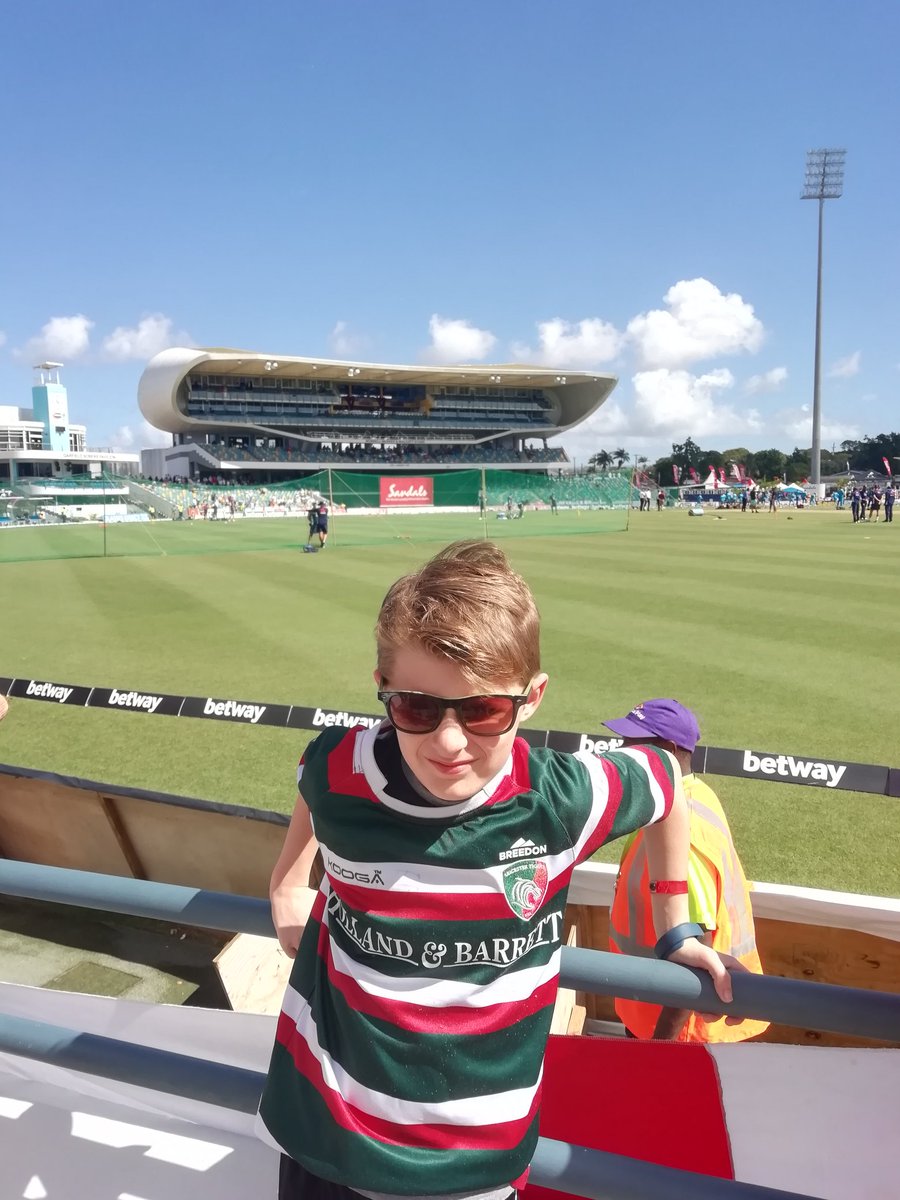 #tigersontour watching the cricket in Bridgetown yesterday @LeicesterTigers #WIvENG #tigersfamily