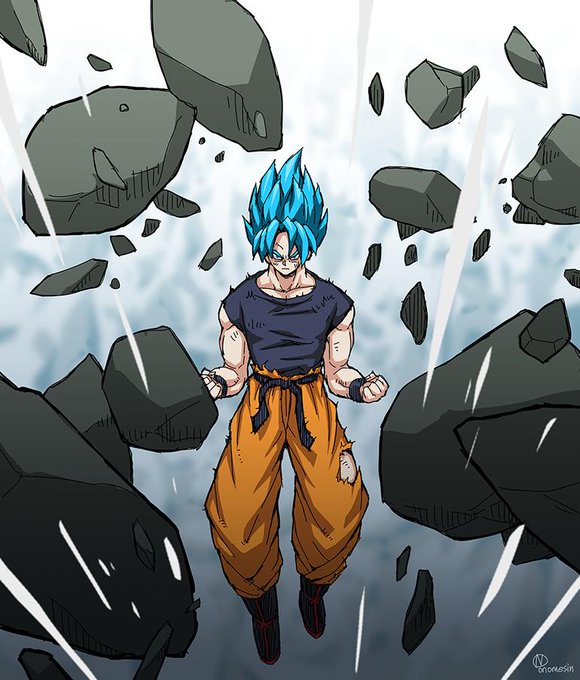 映画ブロリーのこのシーン好き、DBのキャラって宙に浮かぶとき脚が少し脱力して垂れてる事が多いのよね、『浮いてる』というより、何らかの物理的な力が体の中心辺りに作用して体を『持ち上げてる』感じ、だから脚がプランと垂れる。力学みたいなのが絵から伝わってきて凄くいい。 