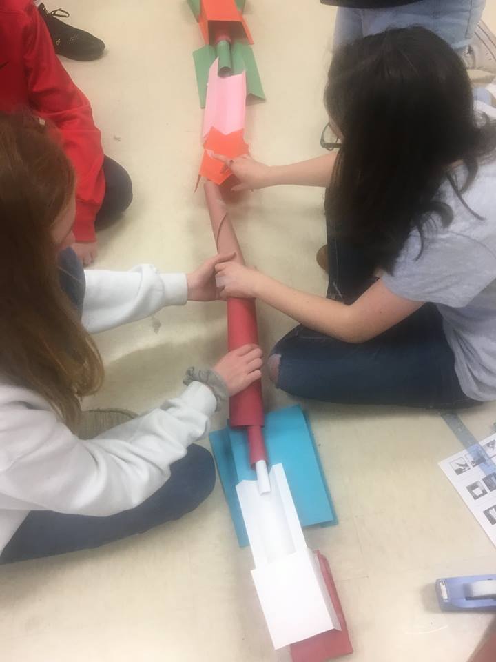 CuthbertsonMSNC's tweet photo. Programming students turned several “Marble Runs” into one super dooper run that stretched across the room in Ms. Dodson’s class this week. @AGHoulihan #CTEClass #BeTheBest https://t.co/FXIup5qjEw