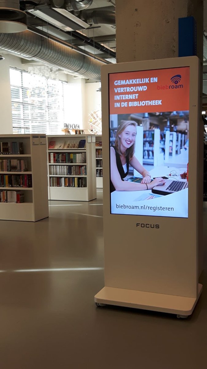 Veilig &amp; gemakkelijk #Wifi van #Biebroam in #Bibliotheek #Eindhoven