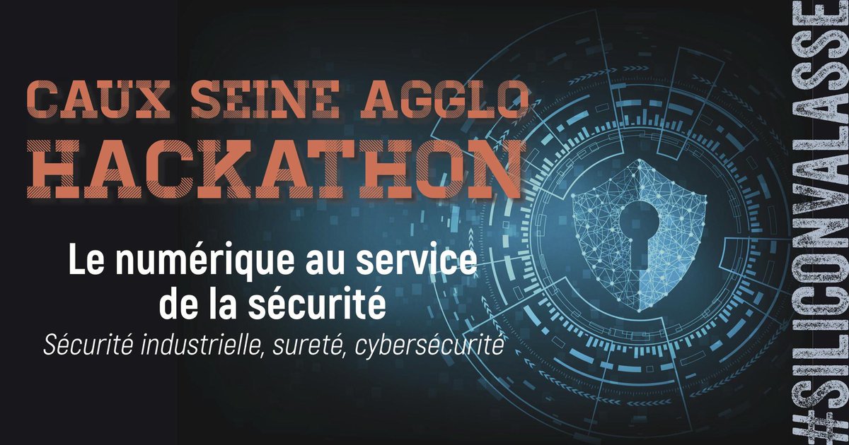 alexcouve's tweet photo. #Hackathon Le #numérique au service de la #sureté et de la #sécurité organisé par @CauxSeineAgglo &amp; @CauxSeine_dvlpt à @abbayevalasse 8 &amp; 9 mars.
Venez partager vos idées pour répondre à ce défi !
Infos https://t.co/YJPthXczWk
#cybersécurité #sécuritéindustrielle #siliconvalasse https://t.co/7bPf213LpR