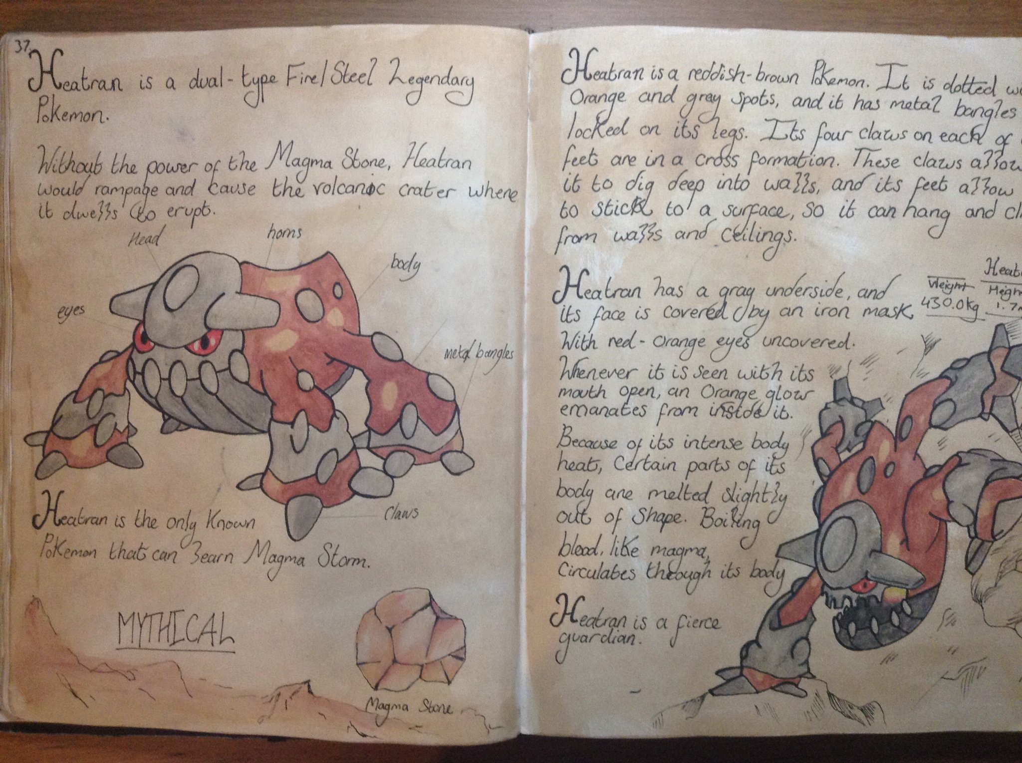 Suba on X: “More random pages from my old Legendary Pokemon book 