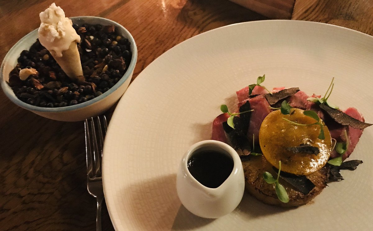 MichelinGuideUK's tweet photo. Gammon and pineapple for the 21st century @TheStaratHarome 
@andrewpern #MichelinStar https://t.co/6S8XdmGKkr