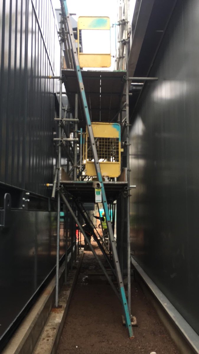 Hamptonscaff's tweet photo. Access for repair works.  Work in progress https://t.co/JwGozQlnSO
