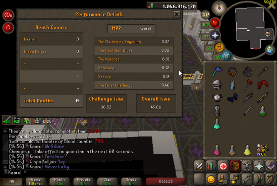 Duo ToB on Hardcore :D  @KaarelOSRS with the hard carry