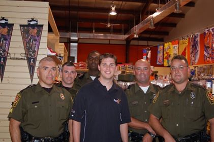 Today, we're throwing it back to 2006! While working OT at a signing event, a few of our officers got this photo with #cfield native and <a href="/NASCAR/">NASCAR</a> driver <a href="/dennyhamlin/">Denny Hamlin</a>. You may have seen him on TV Sunday, wining the #Daytona500! #ThrowbackThursday #CongratsDenny