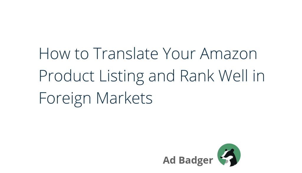 AdBadgerApp's tweet photo. "Keyword research is a critical part of getting your Amazon products high up the search rankings and the game is the same on your foreign language Amazon listing." https://t.co/GpbFMjeEta #Amazonlisting #AdBadger #AmazonPPC https://t.co/Ym72vgGnhg
