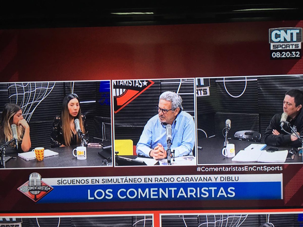 #AlAire  <a href="/comentaristastv/">Los Comentaristas Tv</a> por <a href="/Caravana750/">Radio Caravana</a> <a href="/RadioDibluFM/">Radio Diblu</a> @cntsportsec . En cabina para hablar de fútbol,  <a href="/mariocanessa/">mario canessa oneto</a> <a href="/MayBayas/">Mayra Bayas B</a> <a href="/gisellabuendia/">Gisella Buendia</a> <a href="/PatoCornejo/">Patricio Cornejo</a> #LigaProBdP #ChampionsLeague #CopaLibertadores