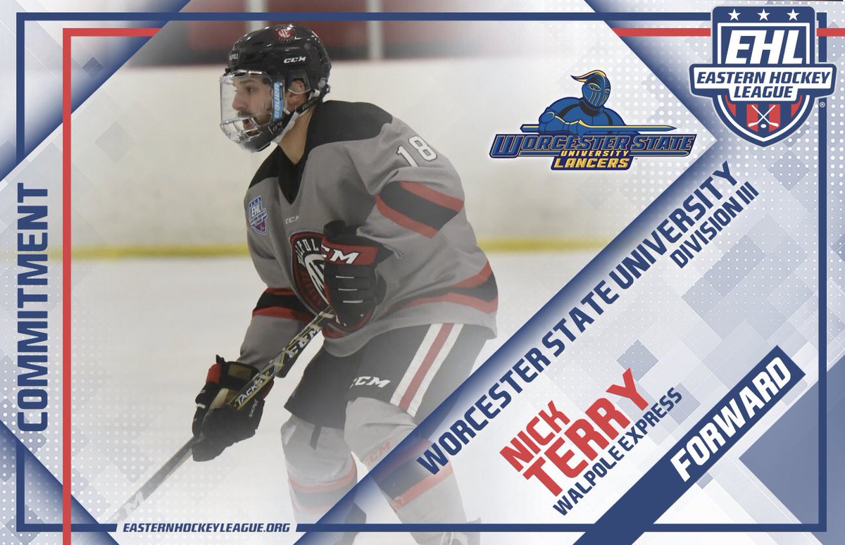 EHL_Hockey's tweet image. 🚨#Eshow Commitment🚨

Terry Commits to Worcester State

Express Forward Set to Join Lancers this Fall - bit.ly/2T97ioJ #PathToCollege