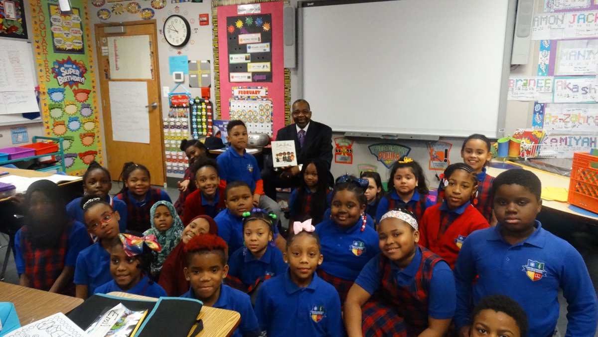 Chester Mayor, Mayor Thaddeus Kirkland, visited Chester Community Charter School’s Curosity Hall today, February 21, 2019, to read aloud to Ms. Janay Winston’s third grade scholars! #cccs
