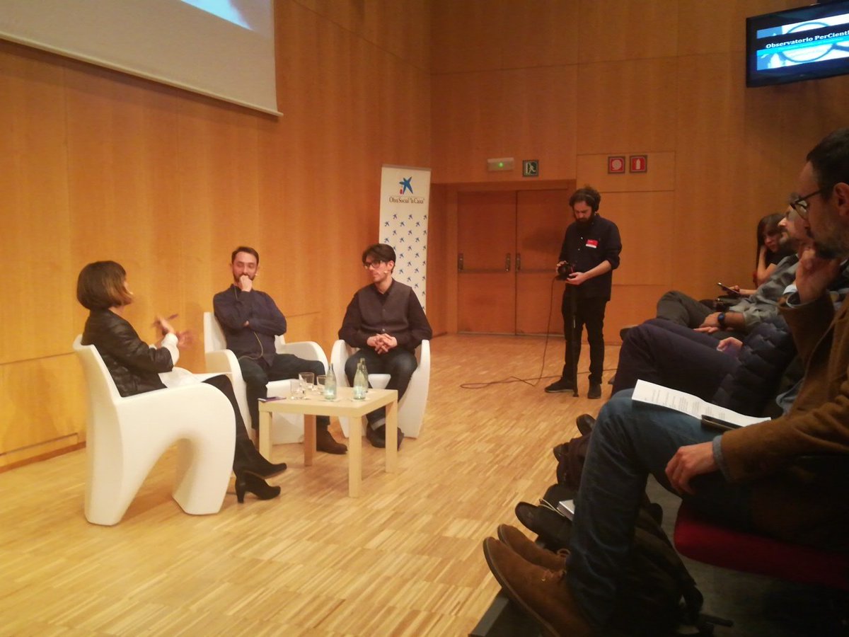 ACCC_'s tweet image. &quot;Los ordenadores fueron inventados por una mujer, pero cuando empezó a ser un sector rentable la participación femenina cayó y no se ha recuperado&quot; @MikeBertelli #PerCientEx @PerCientEx cc @CosmoCaixa @esteveorg