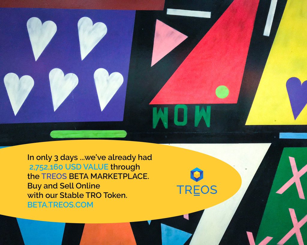 TreosOfficial's tweet photo. 😲Wow!! Total volume of Test $TRO Tokens over 3 days....

461 Orders filled
68804 $TRO 

Anchored to 1g of #Gold 

That’s a total of $2,752,160 in volume 

This is just a glimpse of what #TREOS has in store once we go live

$GCR #StableToken #Stability

https://t.co/OyKBOqoOXu https://t.co/S4S8qxXEbq