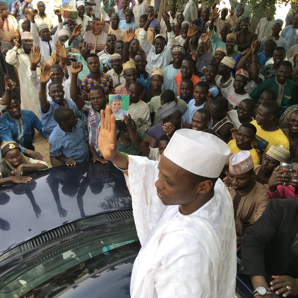 AbuKusada's tweet photo. #NextlevelCampaign @MBuhari @GovernorMasari 

#KiK is the SAK constituency 😂✌🏼⤴️ https://t.co/dZl2bLLv8h