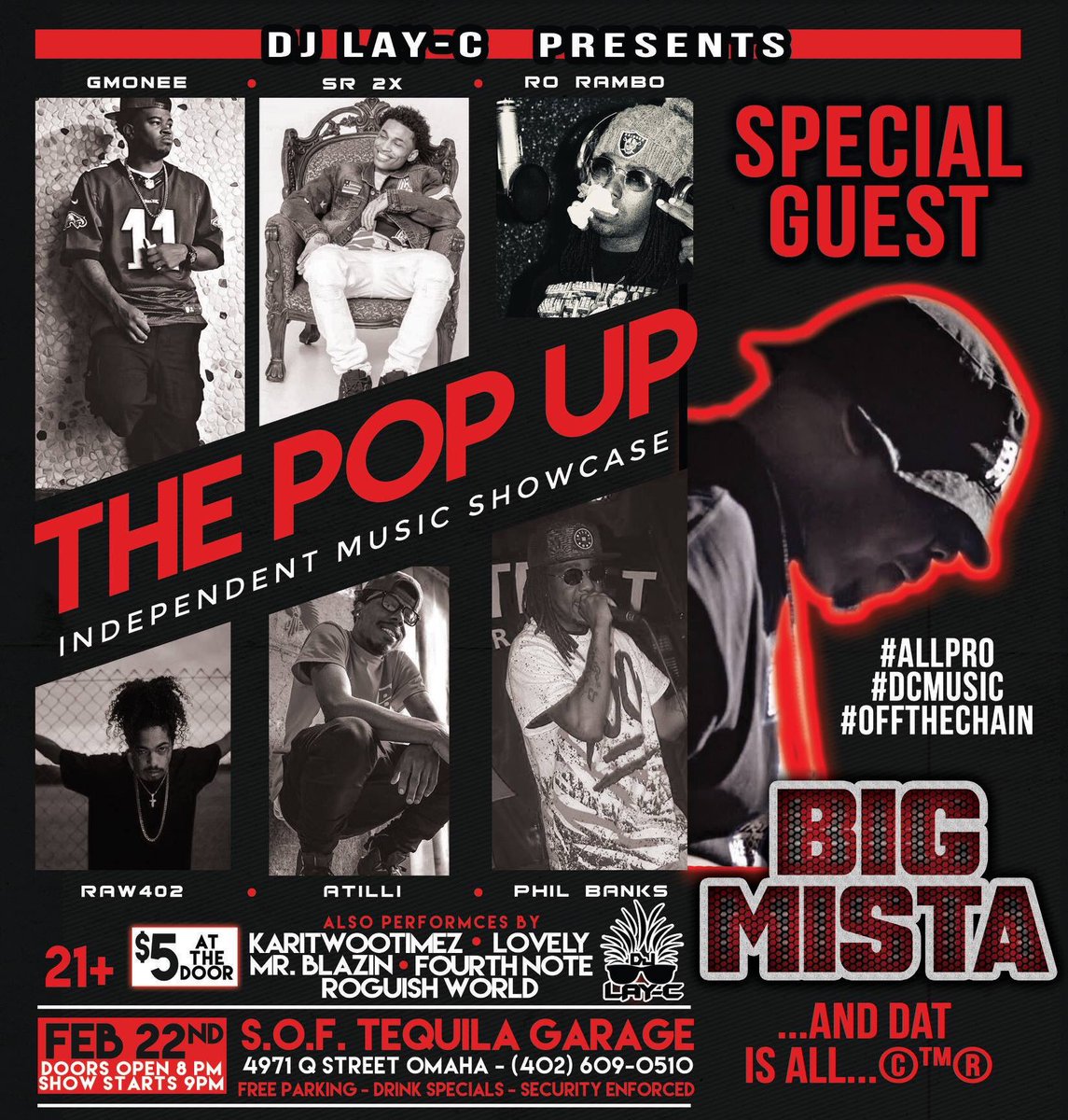 LaciBall's tweet photo. Tomorrow night is gonna be #Litty!! SPECIAL GUEST PERFORMANCE by @BIGMISTA76 & #ALLProPromotions will be in the building!!! https://t.co/6TzbH5O4NA
