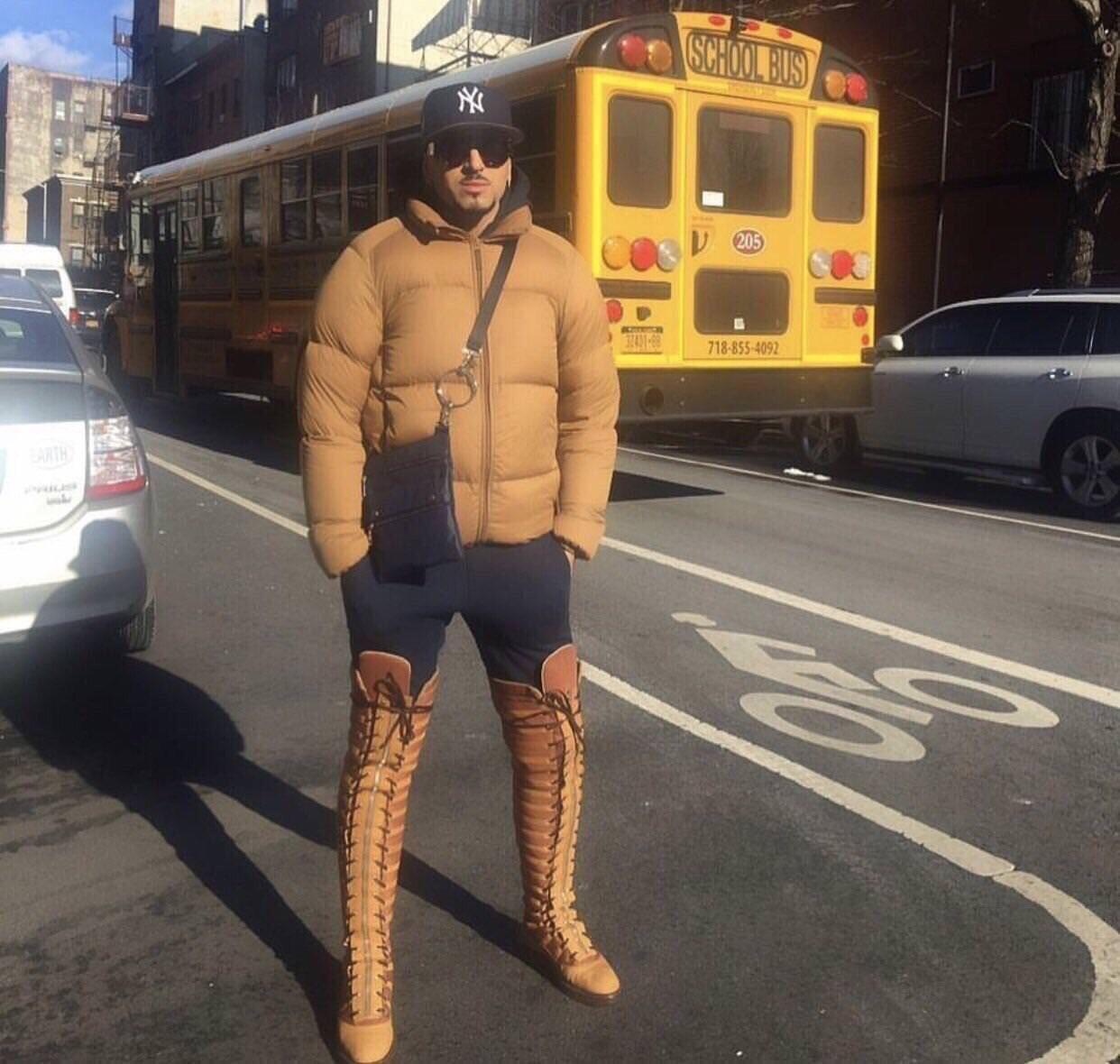 Thigh cheap high timbs